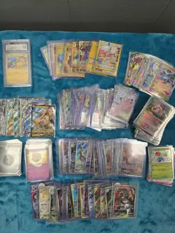 Pokemon Card Lot 380+ Cards (37 Ilustratrion/41 Full Art) See Pics and Descript - Image 1