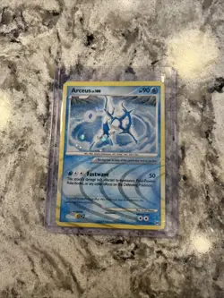 Pokemon TCG Arceus AR4 2009 Platinum Arceus SWIRL Holo Rare Card - MP - Image 1