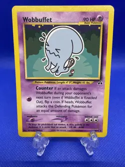 Wobbuffet - 35/75 - Pokemon Neo Discovery Unlimited Rare Card WOTC LP - Image 1