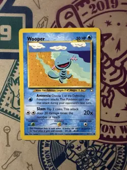 Pokemon TCG Wooper Neo Genesis 82/111 Regular Common Card - Image 3