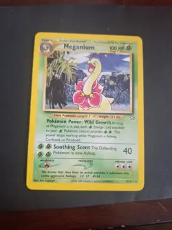 Pokemon Neo Genesis Meganium Card 11/111 Holo Rare WOTC - Image 1