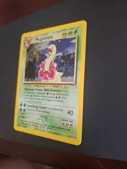 Pokemon Neo Genesis Meganium Card 11/111 Holo Rare WOTC - Image 3