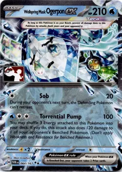 Wellspring Mask Ogerpon ex 064/167 Prize Pack Series Cards Holo - Image 1