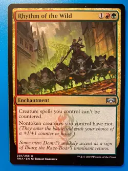 MTG 1x Rhythm of the Wild 201 Ravnica Allegiance Magic the Gathering Card x1 NM - Image 1