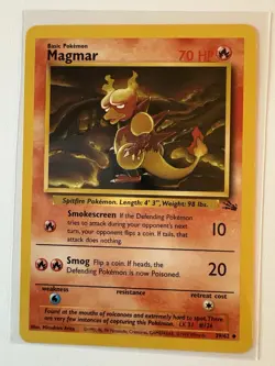 Magmar Pokemon Vintage Card Lot (5) Neo Genesis, Fossil, Japanese - Image 2