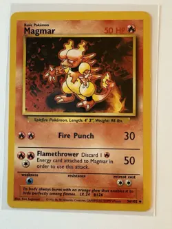 Magmar Pokemon Vintage Card Lot (5) Neo Genesis, Fossil, Japanese - Image 4