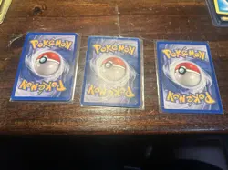 3 Card Pokemon Lot Claydol Ex Omastar Blaziken Creased Damaged -PRINT LINE ERROR - Image 2