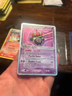 3 Card Pokemon Lot Claydol Ex Omastar Blaziken Creased Damaged -PRINT LINE ERROR - Image 5