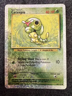 Caterpie 69/110 Common Reverse Holo Legendary Collection Pokemon Card NM - Image 1