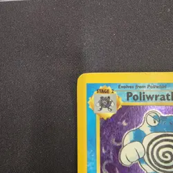 Vintage Pokemon Poliwrath Base Set 2 Holo Rare Card TCG MP 90s - Image 2