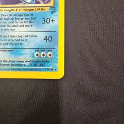 Vintage Pokemon Poliwrath Base Set 2 Holo Rare Card TCG MP 90s - Image 4