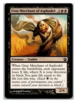 Theros #89 Gray Merchant of Asphodel - Image 1