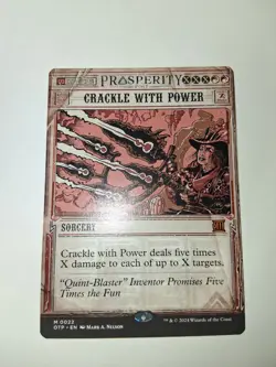 Crackle With Power - Outlaws of Thunder Junction: Breaking News MTG 0022 NM - Image 1