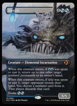 Lorwyn Eclipsed Deceit FOIL BORDERLESS Mythic 293 Magic the Gathering - Image 2