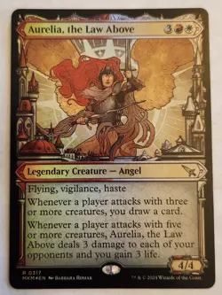 Aurelia, the Law Above MKM #317 Rare Showcase Foil NM+ - Image 1