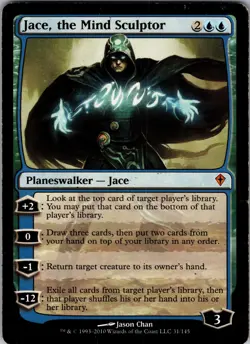 Jace, the Mind Sculptor Worldwake Mythic MP Magic: The Gathering 31 Normal - Image 1