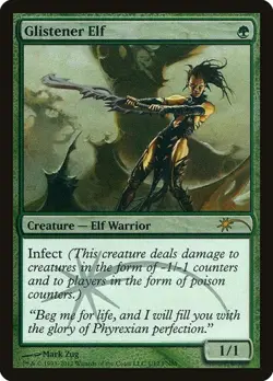 Glistener Elf - Foil Promo Friday Night Magic 2012 LP MTG - Image 1