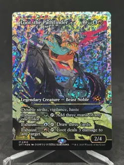 Loot, the Pathfinder (Showcase) (Fracture Foil) Aetherdrift Foil - Image 1