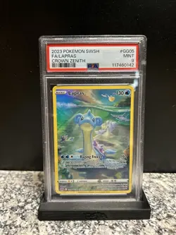 Pokemon TCG Lapras GG05/GG70 Crown Zenith Ultra Rare Full Art Holo PSA 9 - Image 1