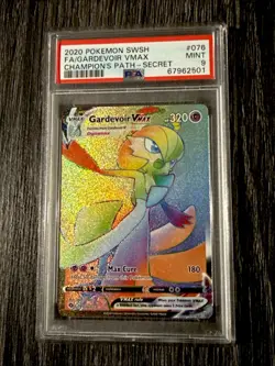 2020 Pokemon: GARDEVOIR VMAX 076/073 [Secret Rare] [Champion's Path] Mint PSA 9 - Image 1