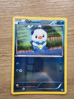 Pokemon TCG Oshawott Black White 27/114 Reverse Holo NM Condition - Image 1
