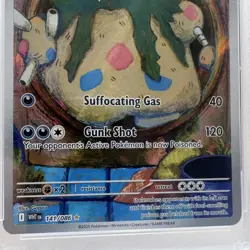 2025 POKEMON WHT EN-WHITE FLARE ILLUSTRATION RARE #141 GARBODOR - PSA 9 MINT - Image 3