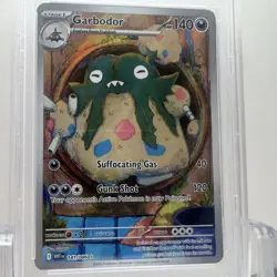 2025 POKEMON WHT EN-WHITE FLARE ILLUSTRATION RARE #141 GARBODOR - PSA 9 MINT - Image 4