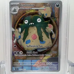 2025 POKEMON WHT EN-WHITE FLARE ILLUSTRATION RARE #141 GARBODOR - PSA 9 MINT - Image 5