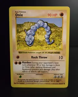Pokemon TCG - ONIX - 56/102 - SHADOWLESS - WOTC - BASE SET (1999) - VINTAGE - NM - Image 1