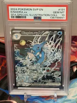 Kingdra EX 131 Pokemon TCG Scarlet & Violet Black Star Promo Holo Card - Image 1