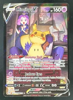 2022 Pokemon Sword & Shield Brilliant Stars Trainer Gallery #TG16/TG30 Mimikyu V - Image 1