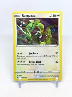 Pokemon TCG Sword & Shield Rayquaza 029 Black Star Promo Holo *SWIRL* - Image 1