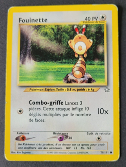 Carte Pokemon N°71/111 Fouinette - Wizards Neo Genesis - VF - Image 1