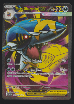 Pokemon Mega Sharpedo ex 113/094 Phantasmal Flames Ultra Rare - Image 1