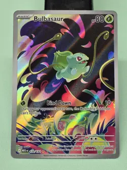 Bulbasaur 133/132 IR Illustration Rare Holo Pokemon 2025 Mega Evolution NM - Image 1