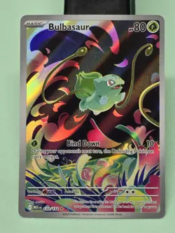 Bulbasaur 133/132 IR Illustration Rare Holo Pokemon 2025 Mega Evolution NM - Image 2