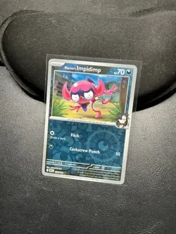 Pokemon Destined Rivals Reverse Holo 134/182 Marnie's Impidimp NM - Image 1