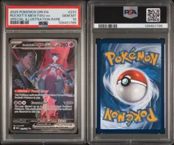 Pokemon 2025 Team Rockets Mewtwo ex 231/182 SIR Destined Rivals PSA 10 - Image 3