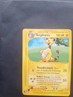 Pokemon TCG Ampharos #1/147 Non-Holo Aquapolis 2002 E Reader Vintage 2002 - Image 2