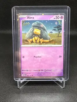Pokemon - Scarlet & Violet 151 - Abra 063/165 - Cosmos “Mew” Swirl Holo NM - Image 1