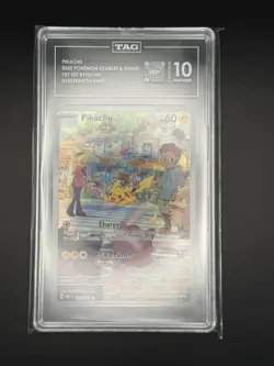 2023 Pokemon Mew En-151 Illustration Rare #173 Pikachu TAG 10 - Image 3