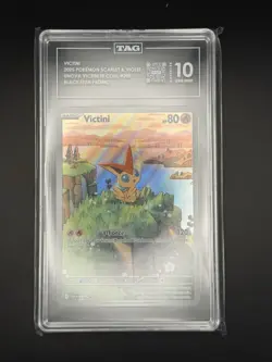 2025 POKEMON SCARLET & VIOLET BLACK STAR PROMOS #208 Victini TAG 10 - Image 3