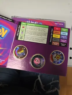 1999 Pokemon Battling Coin Game Lot 27 Coins 9 Packs - Image 4