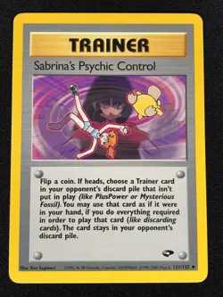 Pokemon Sabrina's Psychic Control 121/132 Common (NM) - Image 1