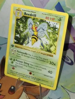 Pokemon TCG 1st Edition Shadowless Beedrill 17/102 NM/Better - Image 4