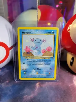 Wooper 71/75 Pokemon TCG Neo Discovery Unlimited Regular Common MP - Image 1