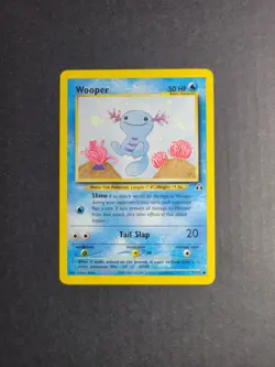 Wooper 71/75 Pokemon TCG Neo Discovery Unlimited Regular Common MP - Image 2