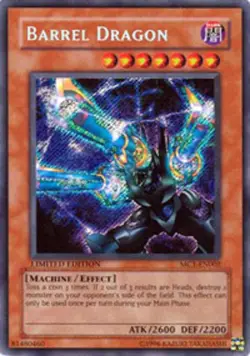 Heavily Played, English Yu Gi Oh Barrel Dragon - MC1-EN002 - Secret Rare - Limit - Image 1