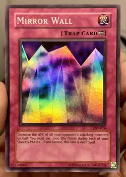 Yugioh 2010 Mirror Wall PSV-016 Super Rare LP w/Tracking - Image 1