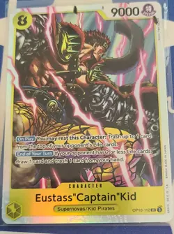 Eustass Captain Kid OP10-112 Super Rare Royal Blood One Piece CCG - English - Image 1